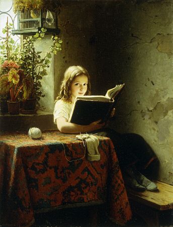 Meyer Johan Georg_A Girl Reading